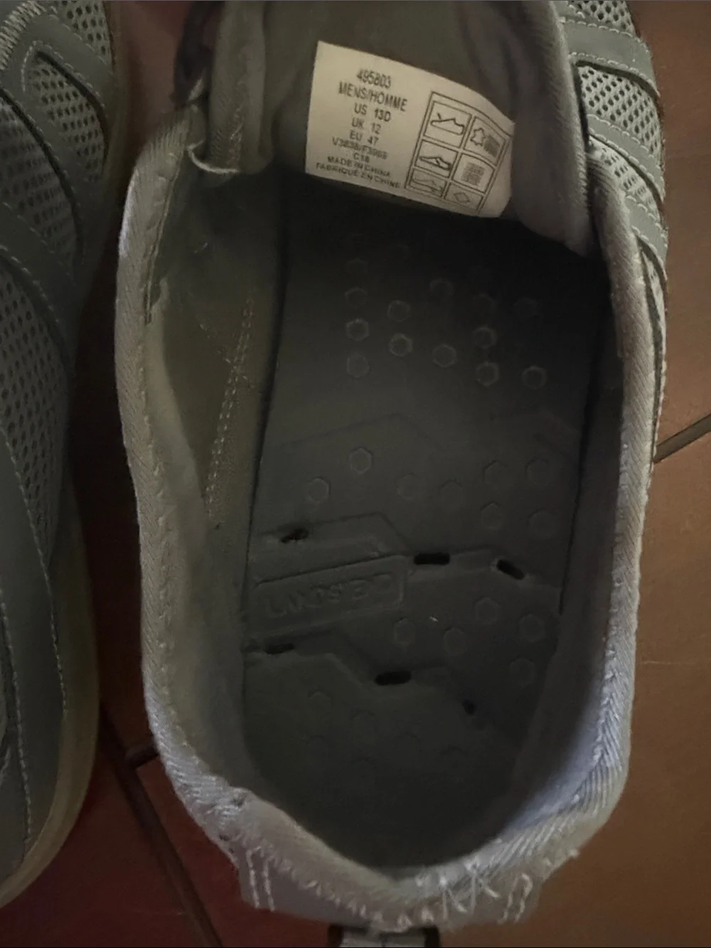 Land’s End Grey Mesh Men's Casual Sneakers